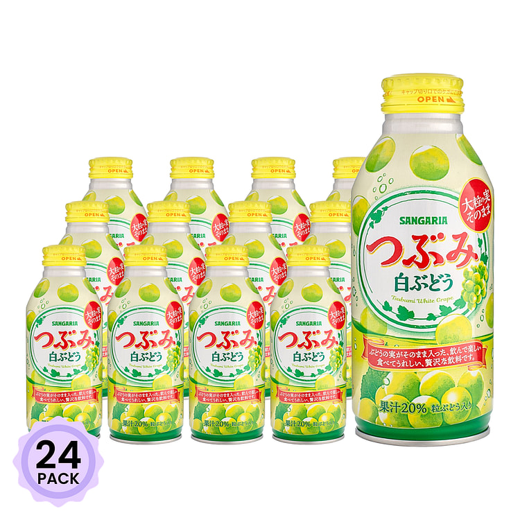 SANGARIA 三佳利 白葡萄果粒饮料 380 克*24 包