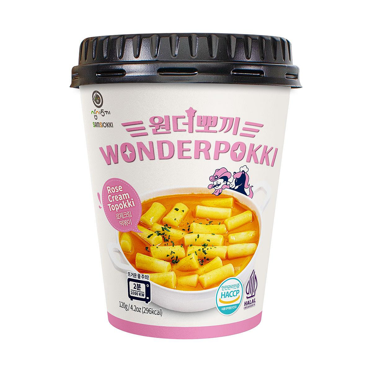 Samsiokki Instant Topokki Rose Wonderpokki Cup 1 each