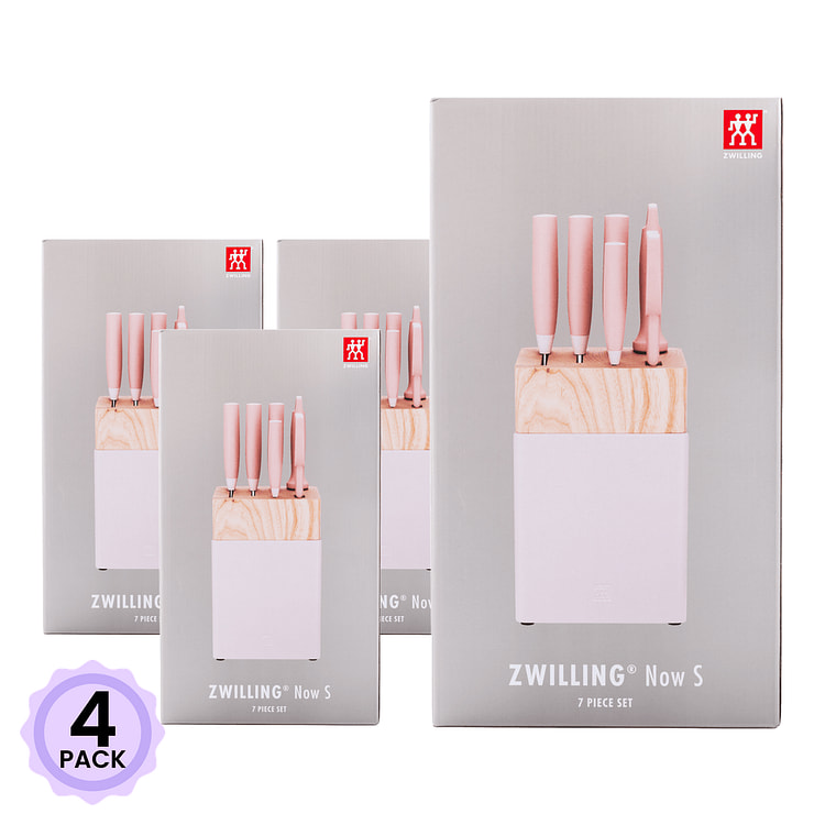 双立人 Now S 系列刀具7件套(粉色) 1 份*4 包