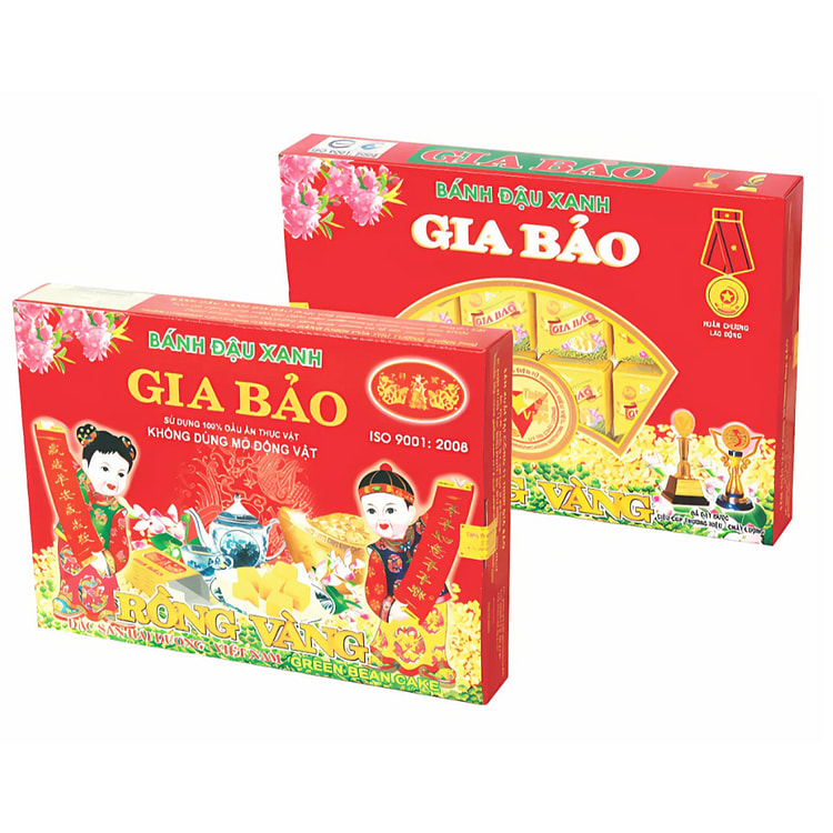 Gia Bao Golden Dragon Green Bean Cake 240g