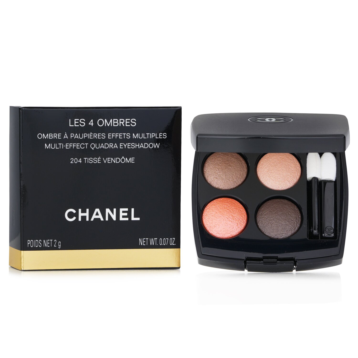 アイシャドウ CHANEL LES 4 OMBRES TISSE VENDOME Chanel Les 4 Ombres Quadra Eye Shadow - No. 204 Tisse