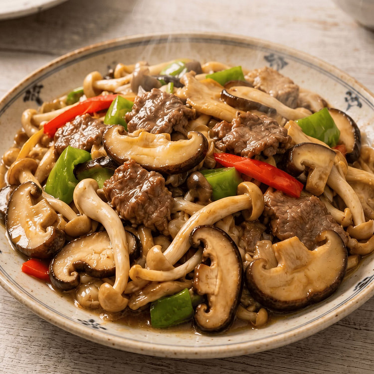 Stir fried Beef w/ Dual Mushrooms 14oz Flash Sale 1 each