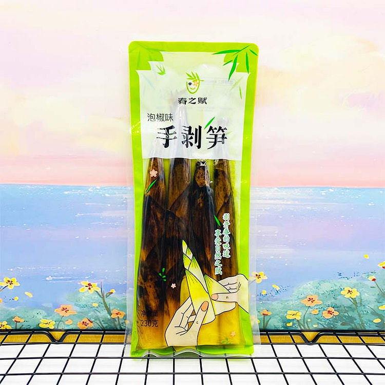 春之赋手剥笋鲜嫩竹笋尖泡椒味230g*1袋