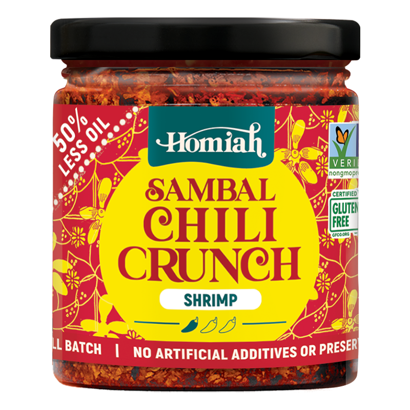 Homiah Sambal Chili Crunch, Shrimp 6 oz