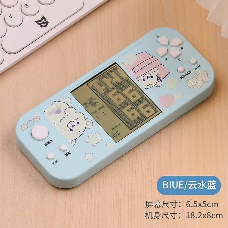 俄罗斯方块游戏机 怀旧款《蓝色小熊款 横屏》