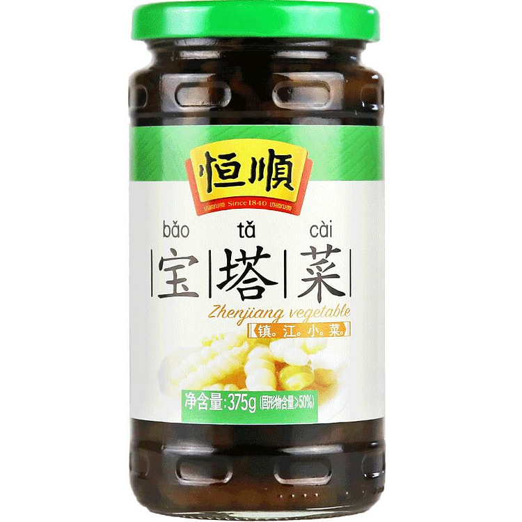 恒顺酱菜下饭开味伴侣腌制泡菜宝塔菜375g*1瓶