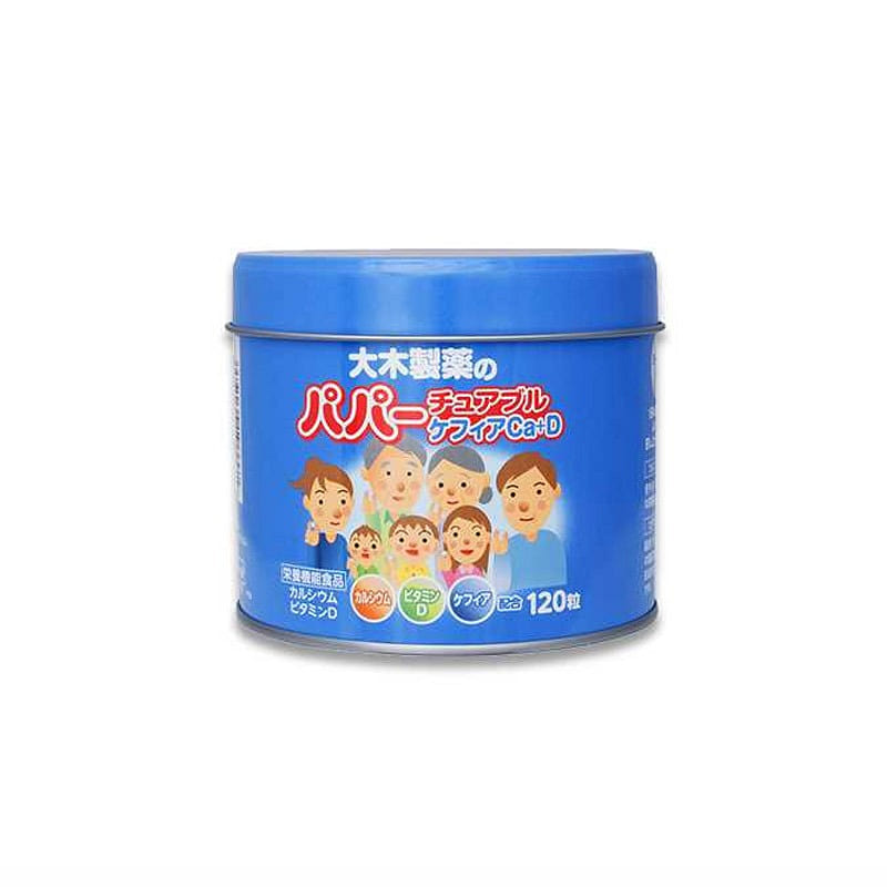 OHKI 大木製薬 パパーチュアブル ケフィアCa+D 120粒 1 個