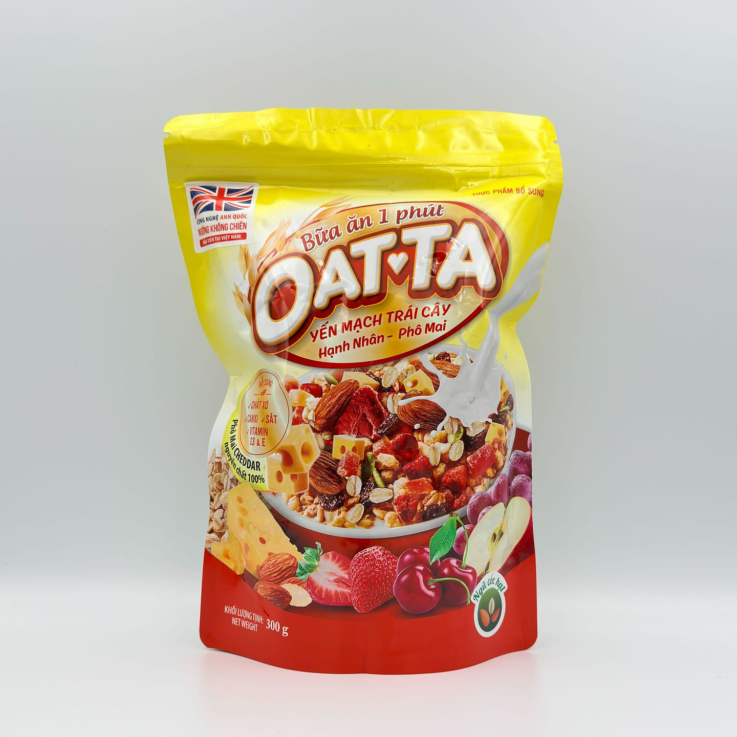 Oatta Fruit Oatmeal Almond & Cheese Flavor 300g 300 g