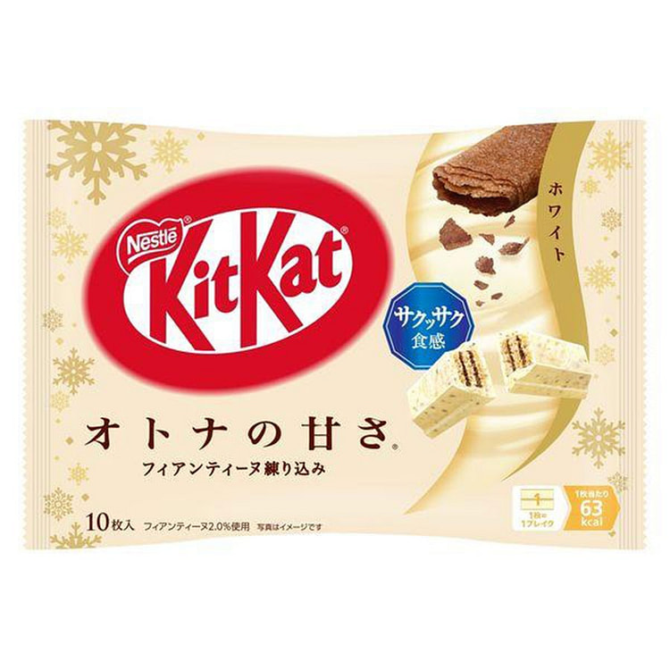 日本 KitKat 香甜白巧克力威化 冬季限定款10枚/