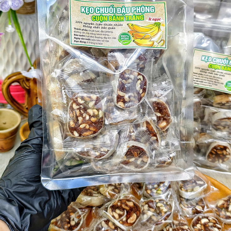 Vietnamese Banana Peanut Candy 500 g