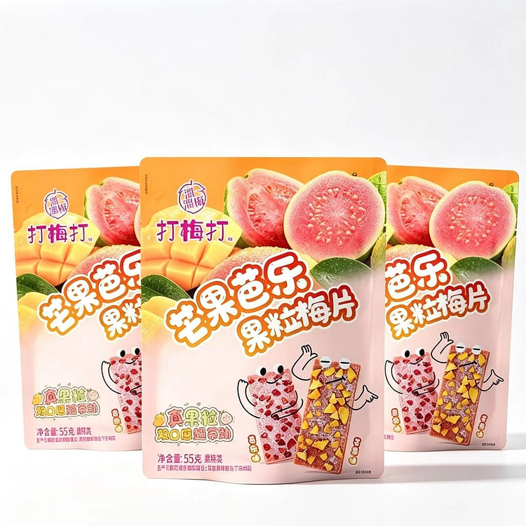 溜溜梅`芒果果粒梅片55g(共165g) 3 包