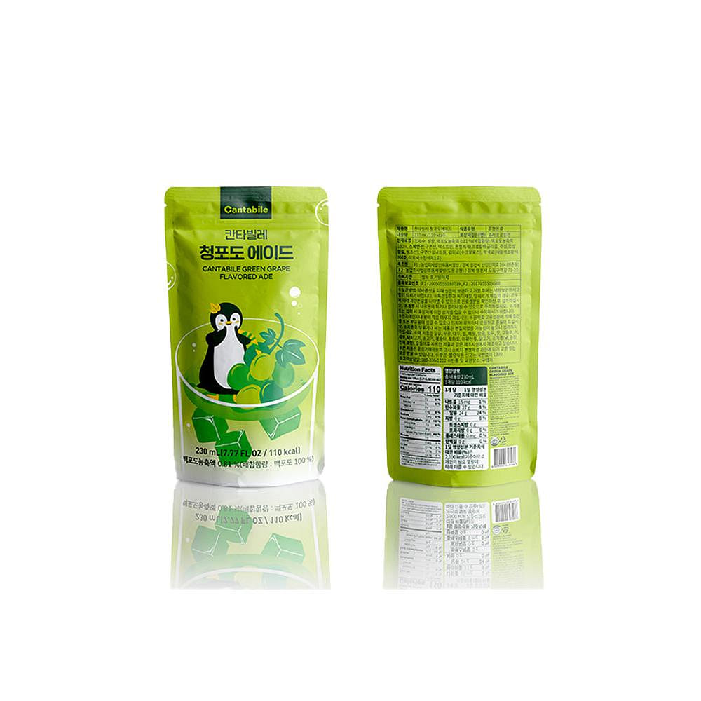 CANTABILE Green Grape Iced Tea Pouch 230mL(7.77 fl oz) 1 each