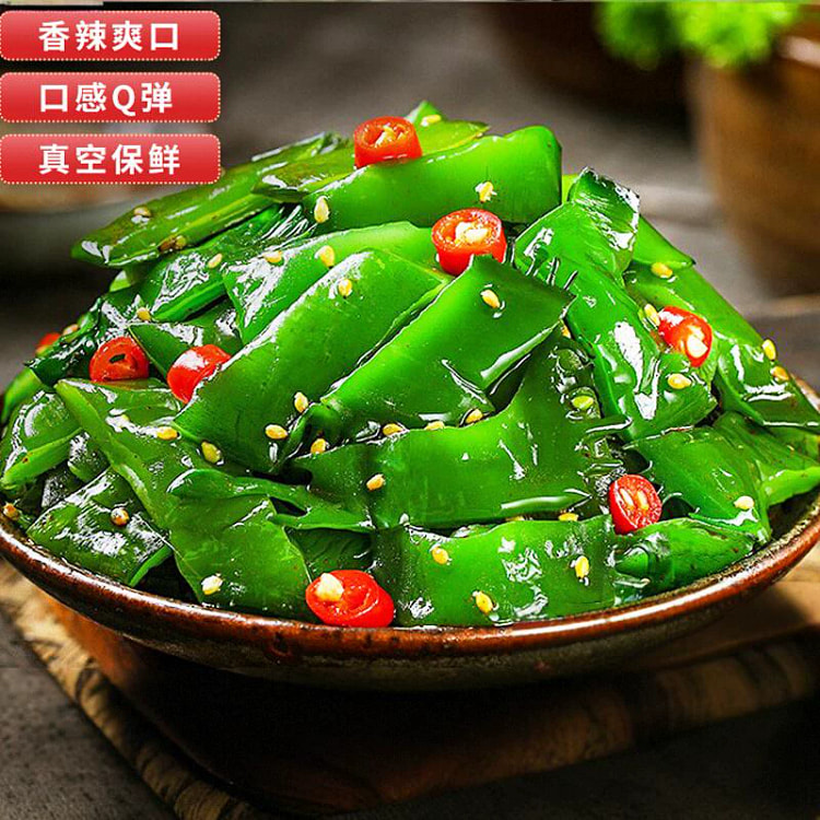 即食香辣裙带菜梗段海白菜海藻凉拌菜200g*1袋