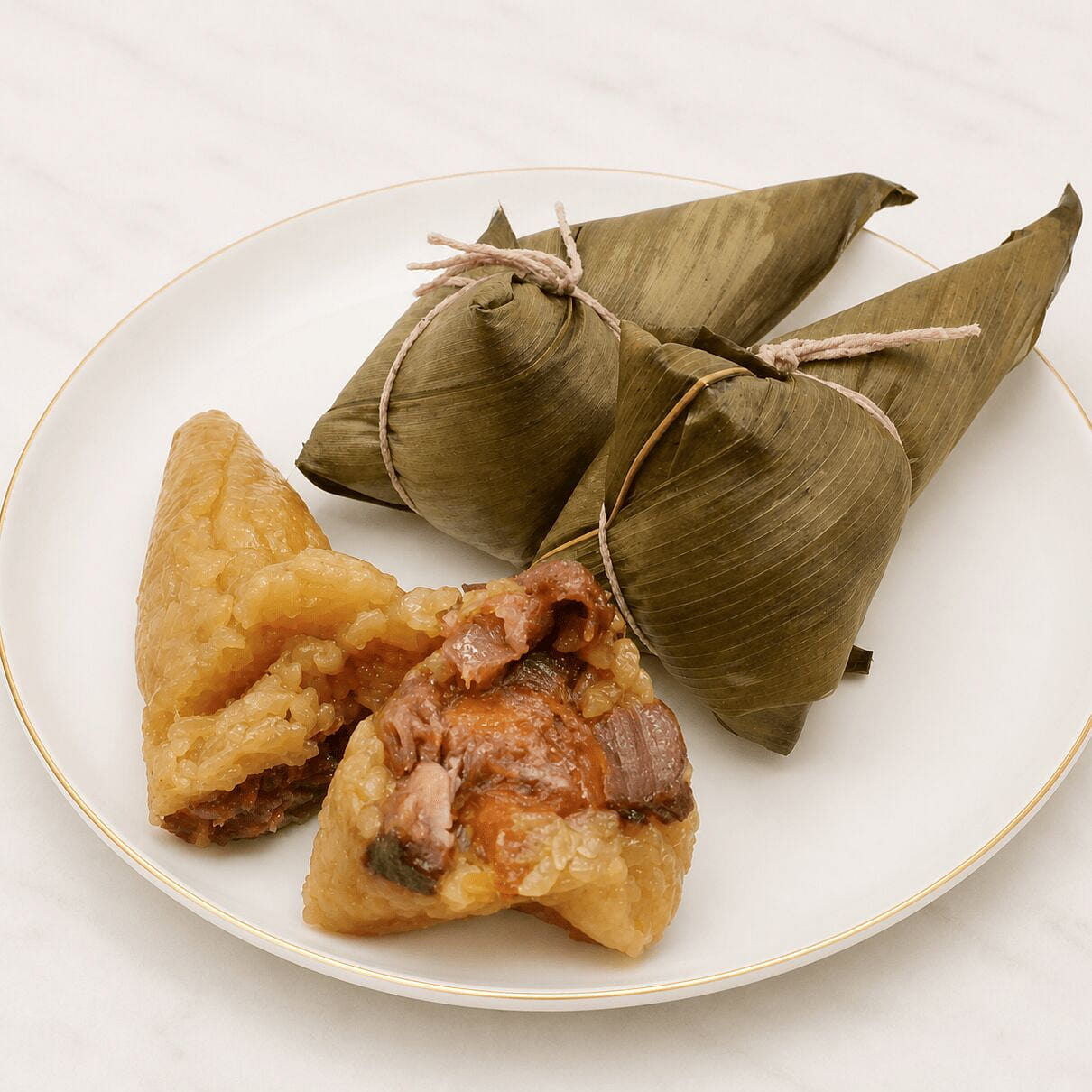Handmade Salted Egg Yolk Meat Rice Dumpling 3 count