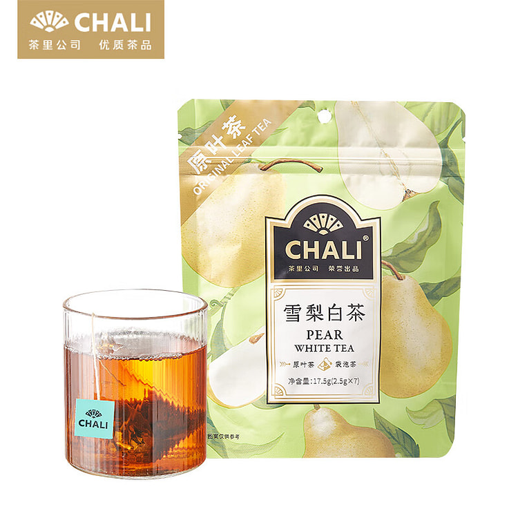 CHALI 雪梨白茶7包 清润滋养水果茶可冷泡热泡 17.5 克