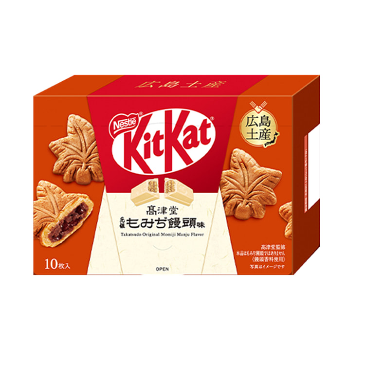 KIT KAT广岛红叶馒头味巧克力威化 10枚装