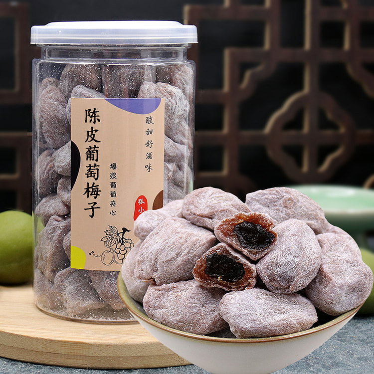Dried tangerine peel grapes, 250g*1 can