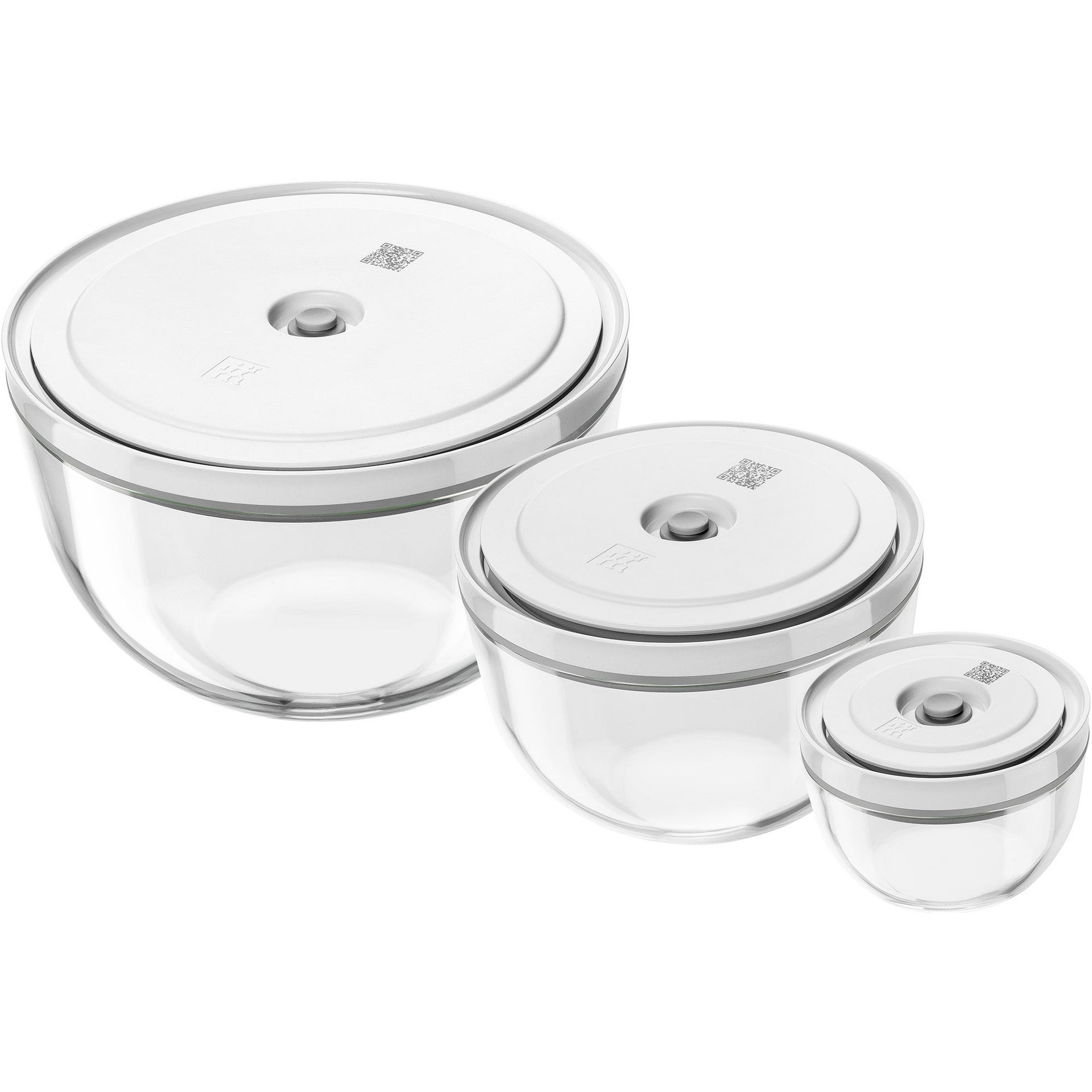 ZWILLING Fresh & Save BOWLS 3-pc Glass Vacuum Bowl 1 each