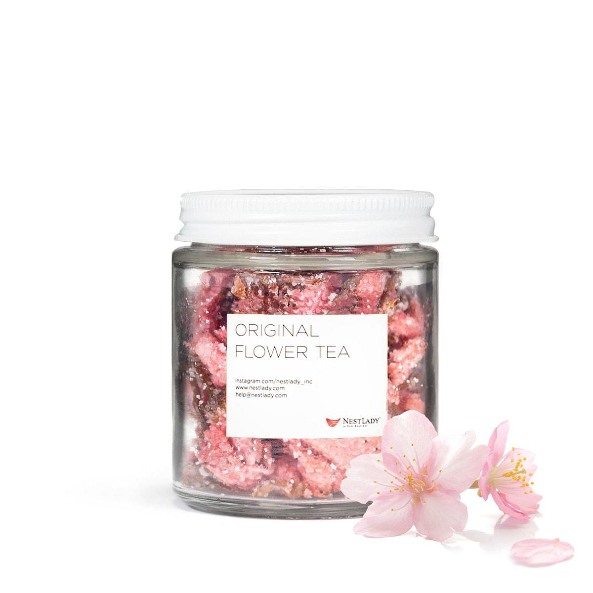 NestLady 日本塩漬け桜茶 深い保湿 缶入り 70g 1 カウント