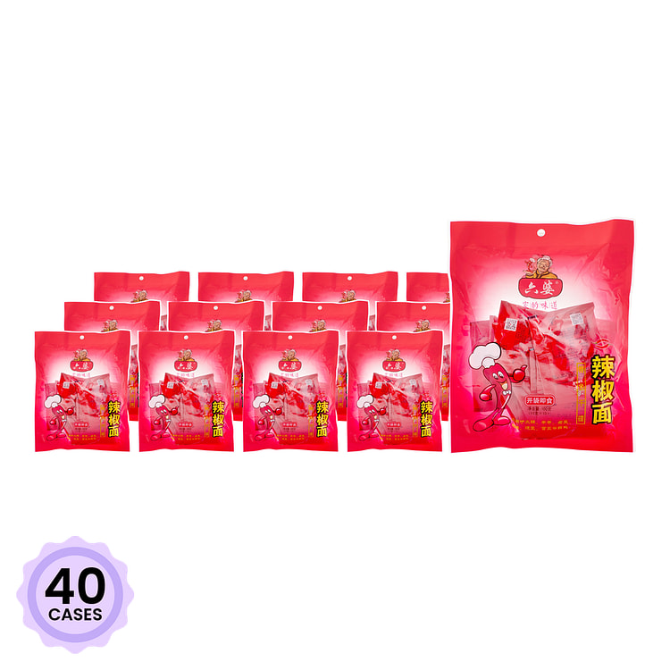 六婆 特色干碟辣椒面 10 克*10 包*40 箱