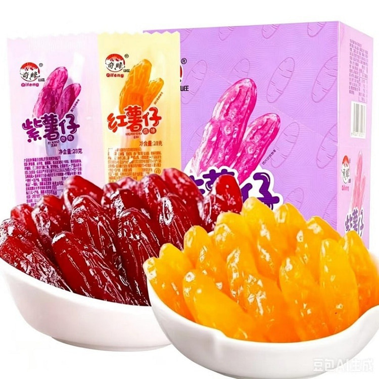 Qifeng Villa Sweet Potato Snacks 28g*4 Packs 112 g