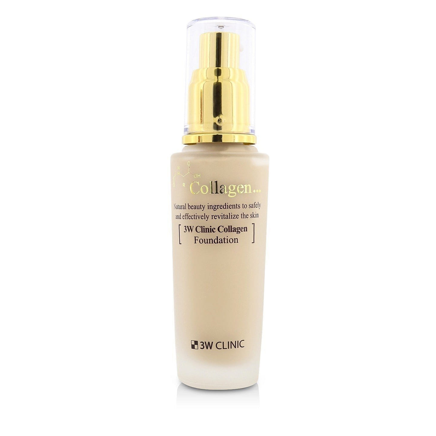 3W Clinic Collagen Foundation - # 21 (Transparent Beige) 50ml/1.67oz 50 ml