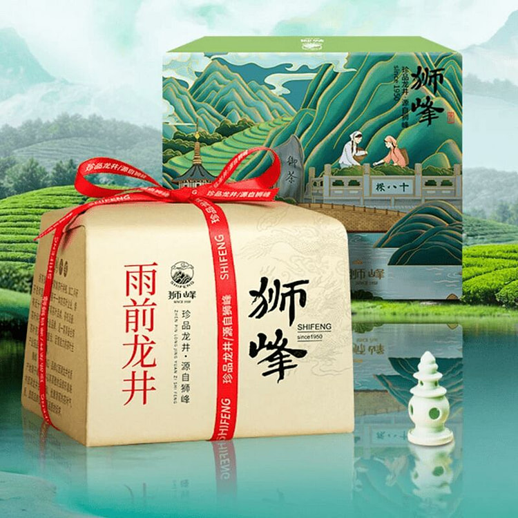 狮峰牌2026新茶上市绿茶雨前龙井茶叶250g 250 克