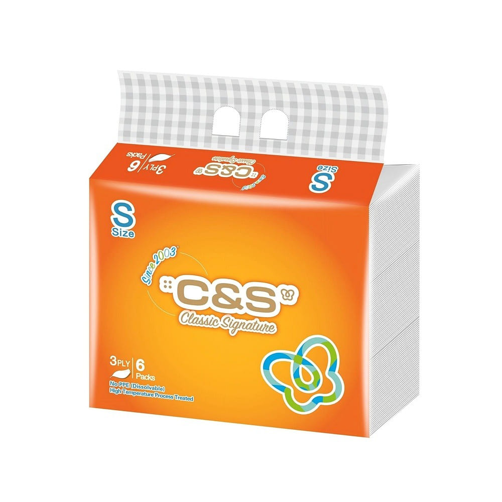 C&S Facial Tissue Soft Pack (140 sheets, 3-ply (6 1 each