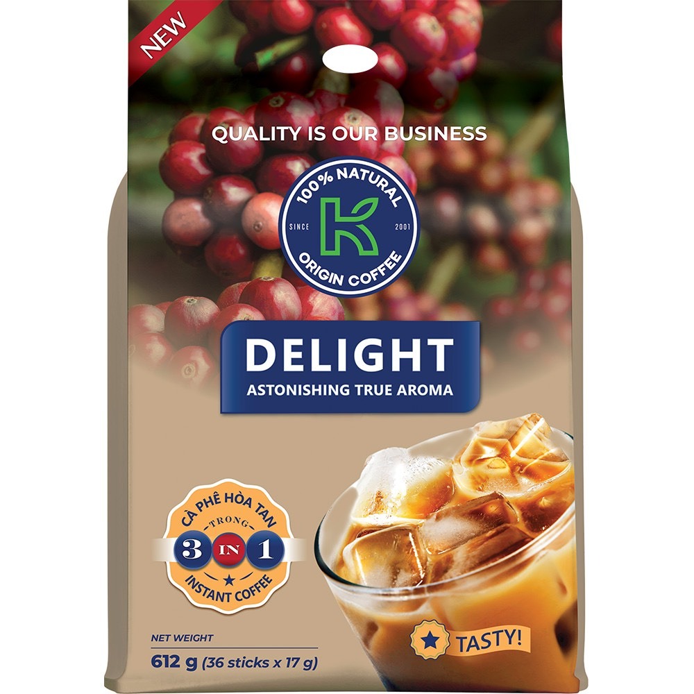 Phuc Sinh K Coffee Delight 3 In1 Bag 36 count