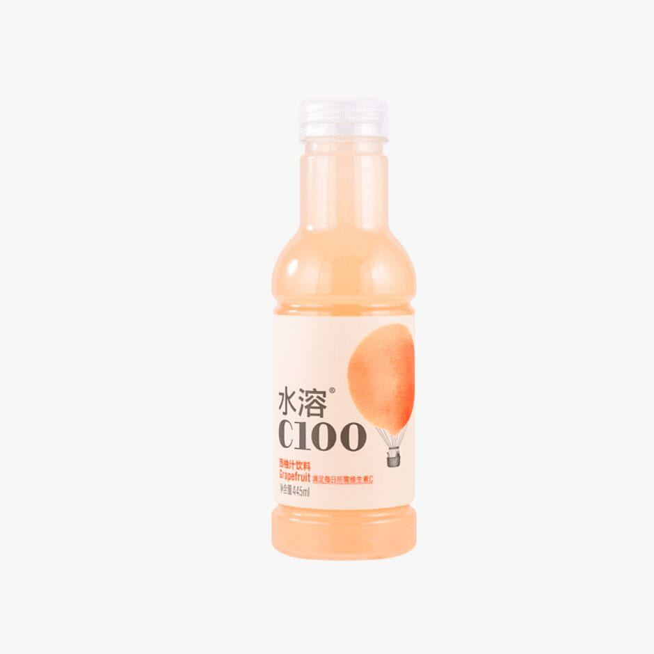Nongfu Spring C100 Grapefruit Juice Drink 445ml 1 bottle