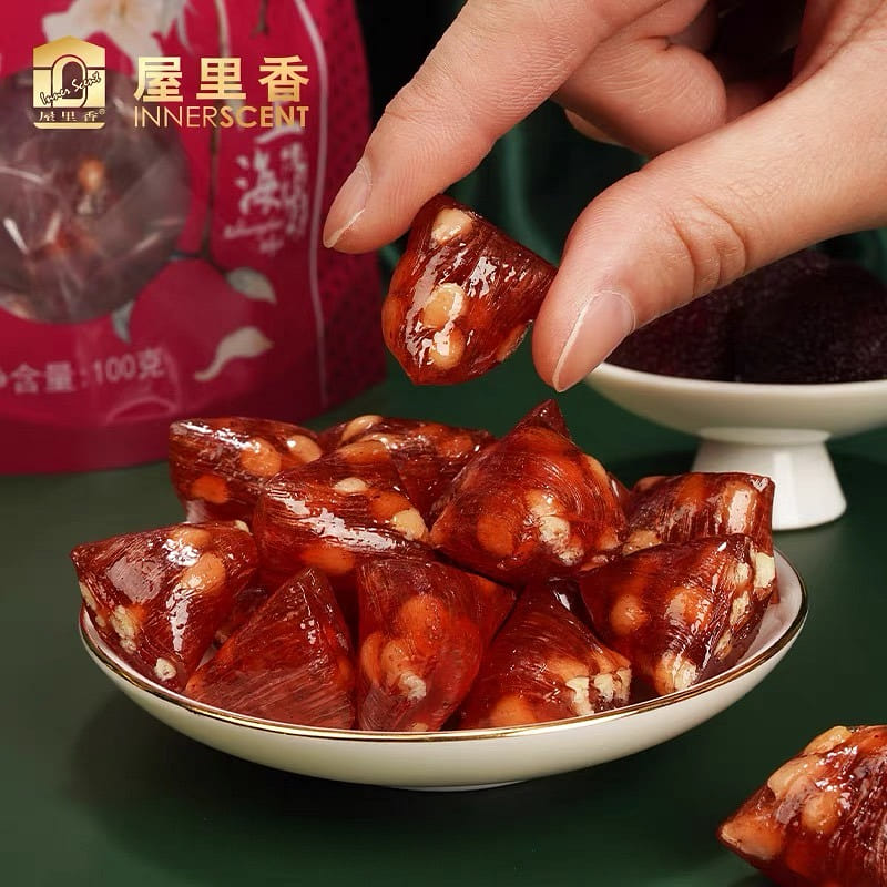 【INNERSCENT】SHANGHAI TRADITIONAL CANDY RED BAYBERRY PINE NUT 100G*1BAG 100 กรัม