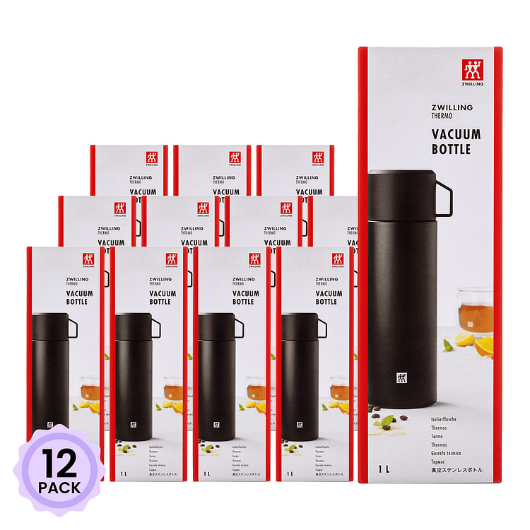 双立人 磨砂黑保温杯 33.8oz 1 个*12 包