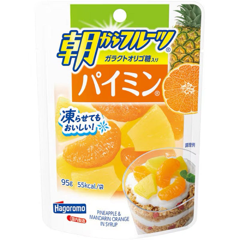 Hagoromo Morning Fruit Pineapple Mandarin Mix 95g 1 each