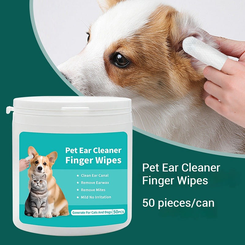 Pet Ear Cleaner Finger Wipes 2 each