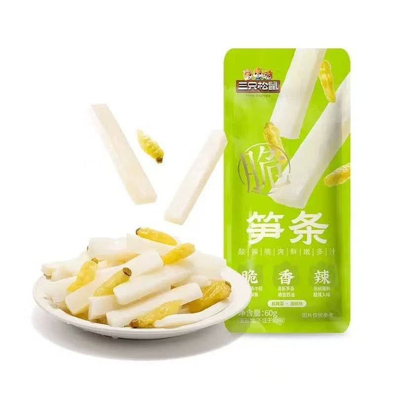 Pickled Pepper Flavor Bamboo Shoots 60g*2 packs 2 pack