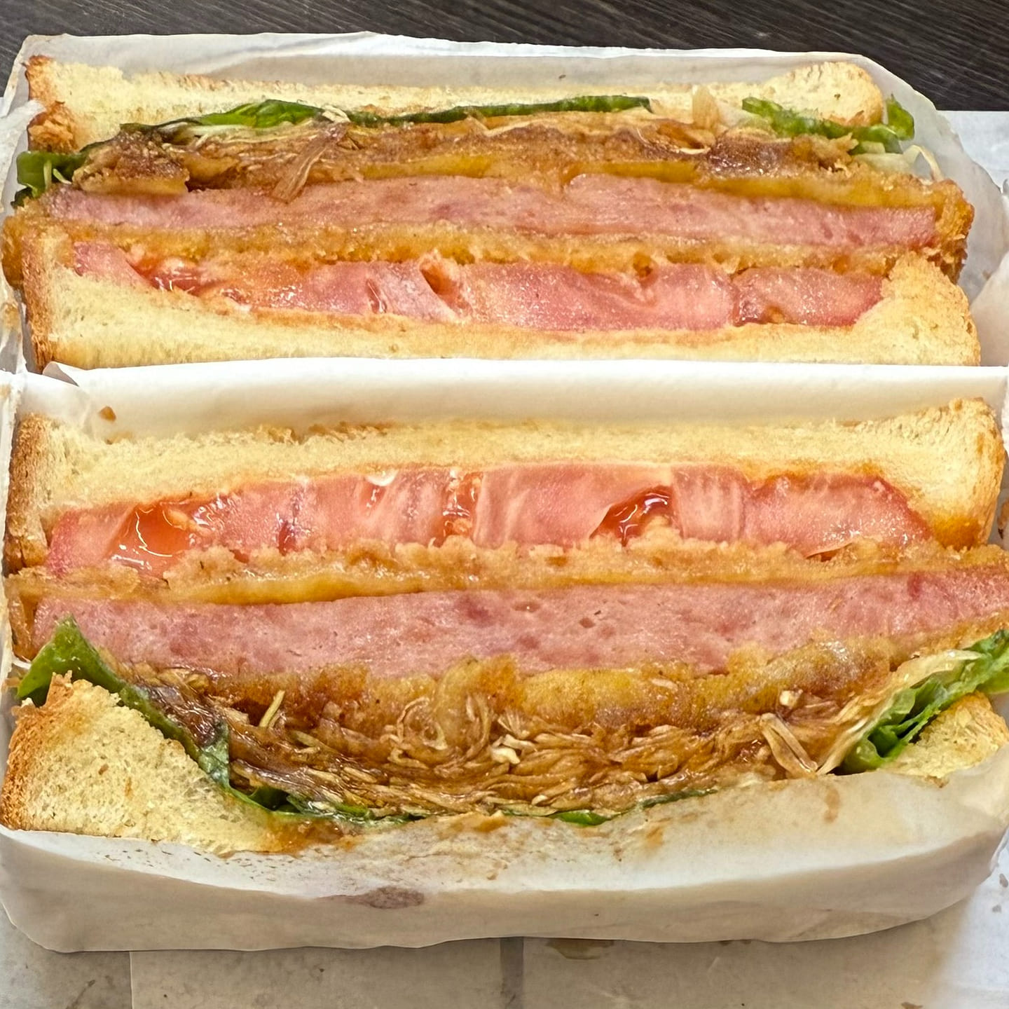 厚切火腿排三明治 1 份
