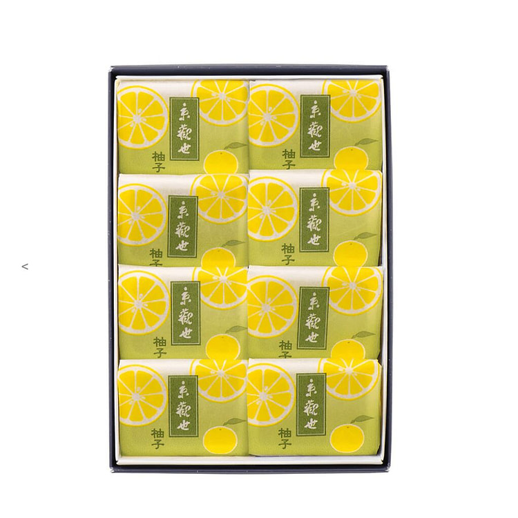 鹤屋吉信 京观世 柚子白豆沙卷 8枚入 1 份