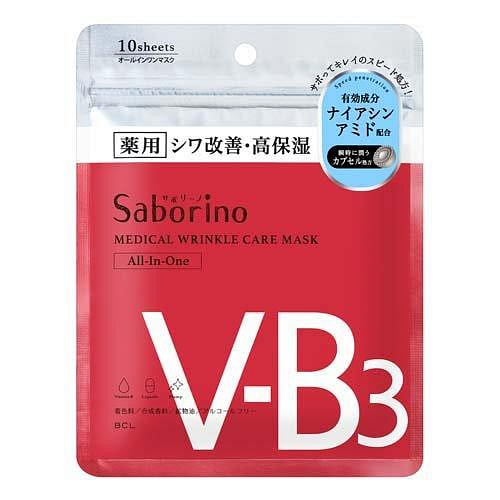 BCL Saborino Medicated V-B3 Mask 10pcs