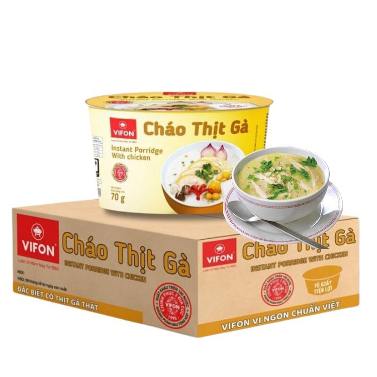 Vifon 鸡肉粥（碗装）（一箱）