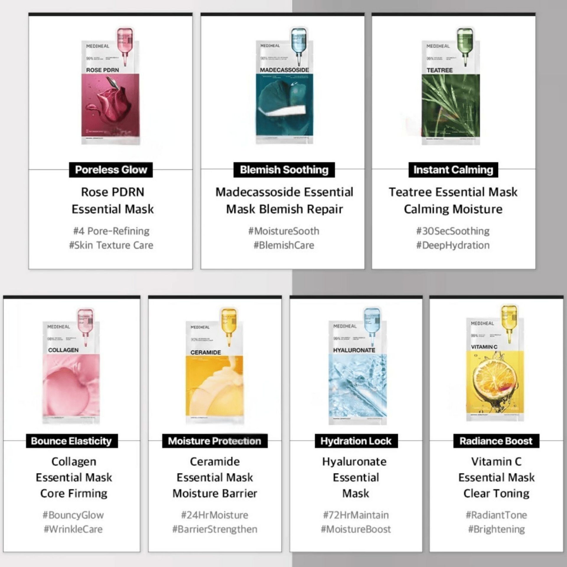 Mediheal Essential Mask Variety Bundle 14 pack - Weee!