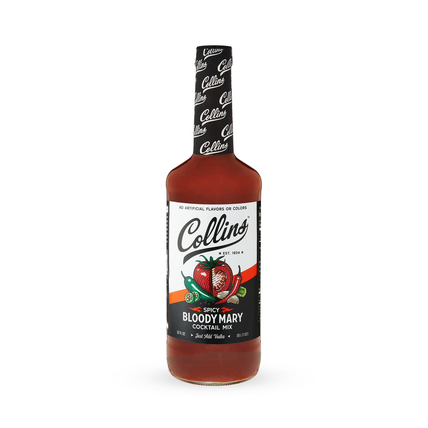32 oz. Spicy Bloody Mary Cocktail Mix by Collins 1 each