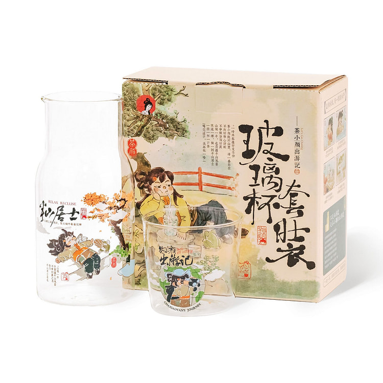 chayanyuese Glass Cup Set 600ml And 200ml