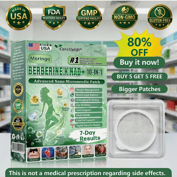 CareUplift Berberine Moringa Metabolic Patch | Nan 1 case