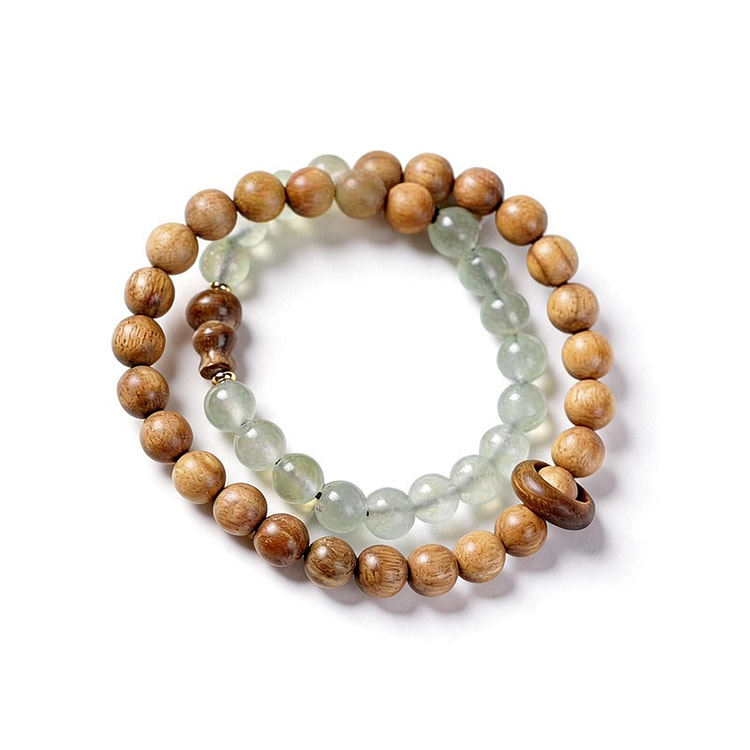 8mmDouble-Wrap Beaded Bracelet Calabash GourdCharm 1 count