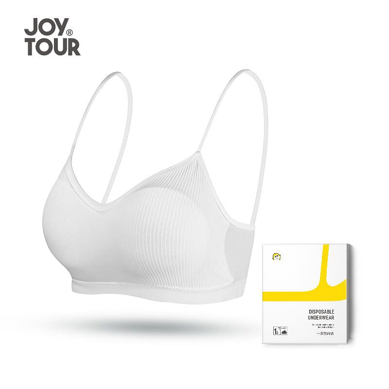 Joytour Super Soft Wireless Bra White M 1 count