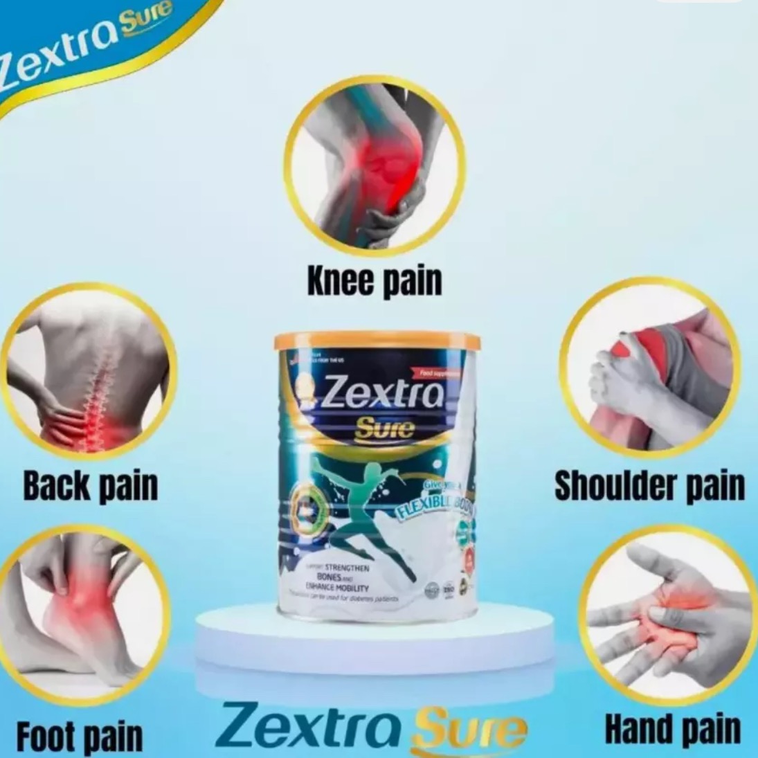 Zextra Sure 3缶セット Amazon.co.jp: ZEXTRA SURE JAPAN Joint Pain Relief Milk 背中の痛み