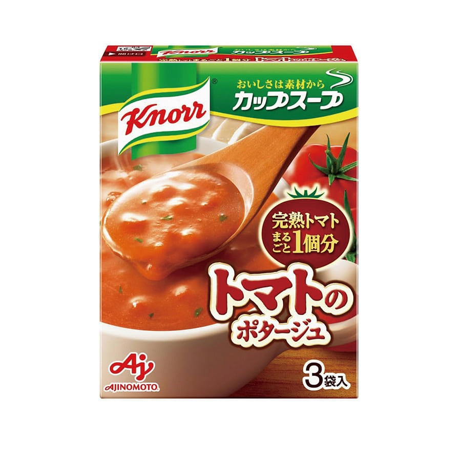 AJINOMOTO Instant Soup Cup Soup Tomato Soup (17g*3 bags) 1 box