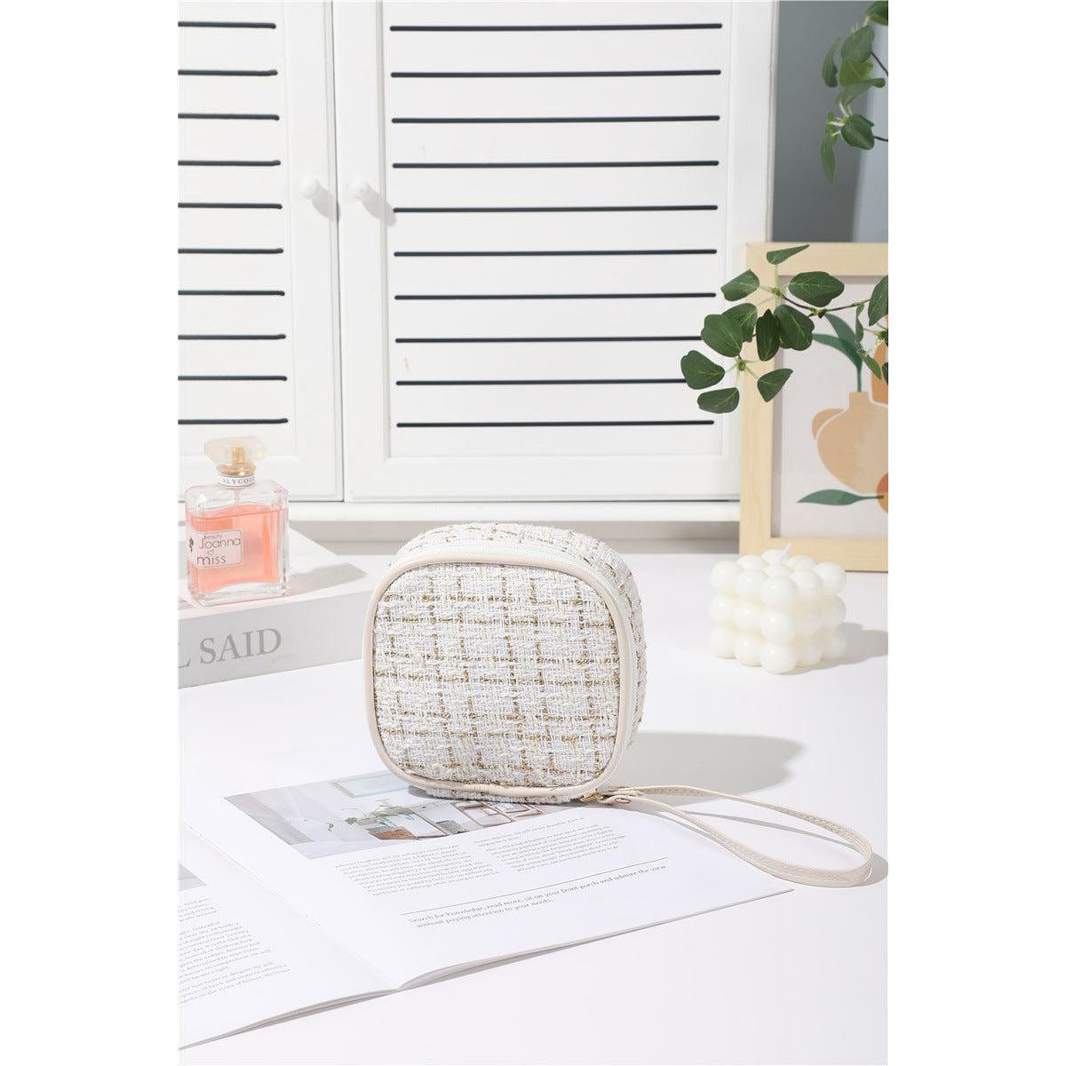 Makeup Bag Pouch for Travel, white 1 each
