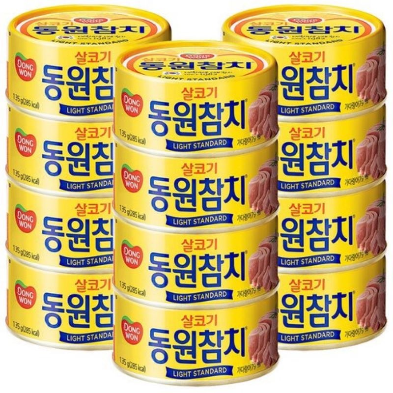 东远瘦肉标准金枪鱼罐头 (135g, 12 件) 1 盒