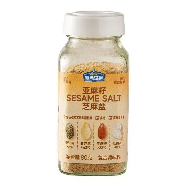 加点滋味 亚麻籽芝麻盐调味料80g*1瓶 1 瓶